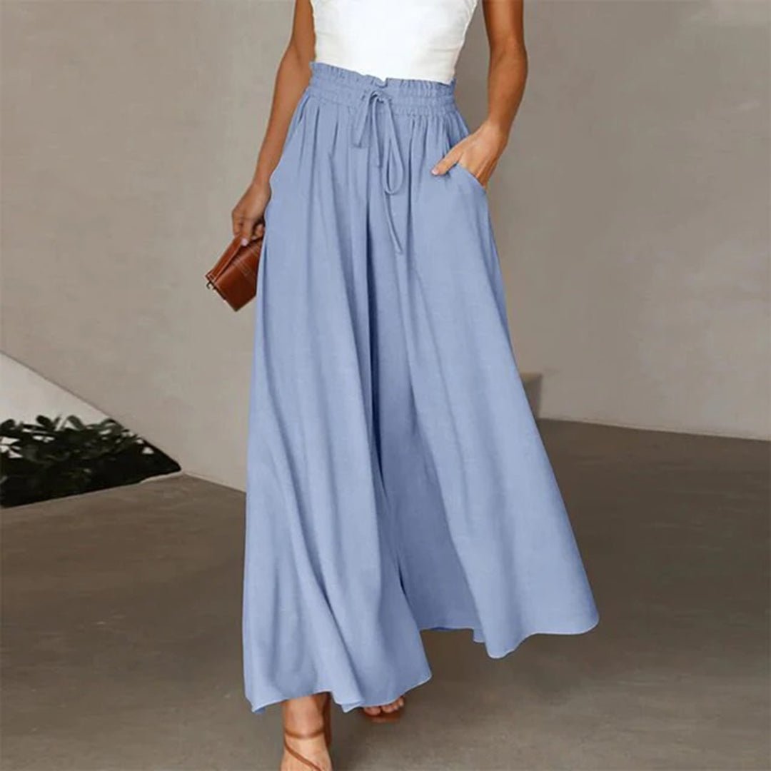 Nesta | Women's High Waisted Wide Leg Palazzo Pants