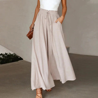 Nesta | Women's High Waisted Wide Leg Palazzo Pants