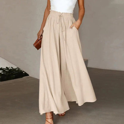 Nesta | Women's High Waisted Wide Leg Palazzo Pants