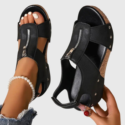Henrietta™ | Women's Orthopedic Zipper Sandal