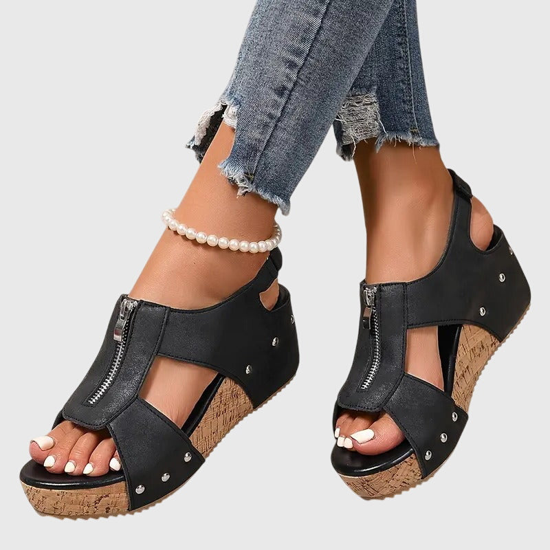 Henrietta™ | Women's Orthopedic Zipper Sandal