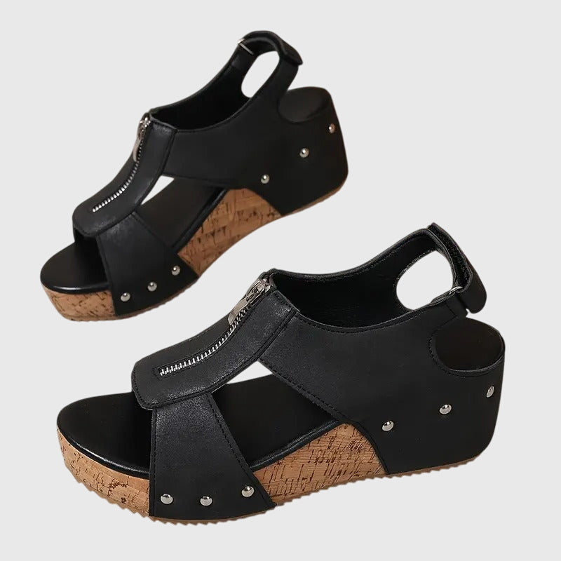 Henrietta™ | Women's Orthopedic Zipper Sandal