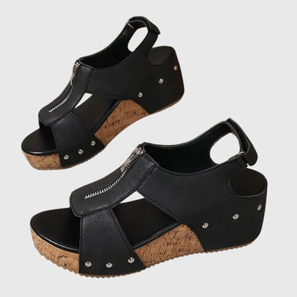 Henrietta™ | Women's Orthopedic Zipper Sandal