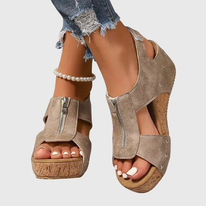 Henrietta™ | Women's Orthopedic Zipper Sandal