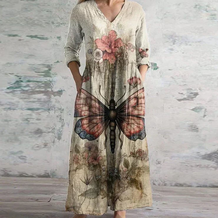 Eloise | Elegant Retro Maxi Dress
