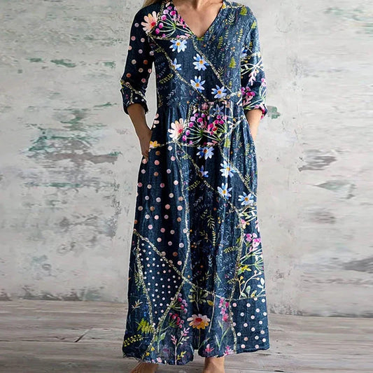 Eloise | Elegant Retro Maxi Dress