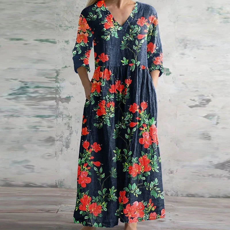 Eloise | Elegant Retro Maxi Dress
