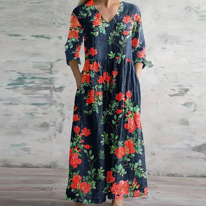 Eloise | Elegant Retro Maxi Dress