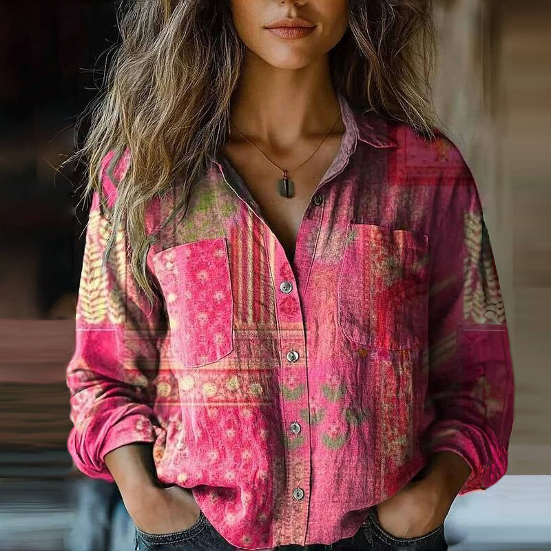 Tarni | Bohemian Pattern Vintage Blouse