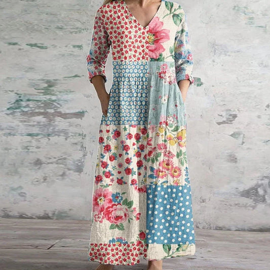 Eloise | Elegant Retro Maxi Dress