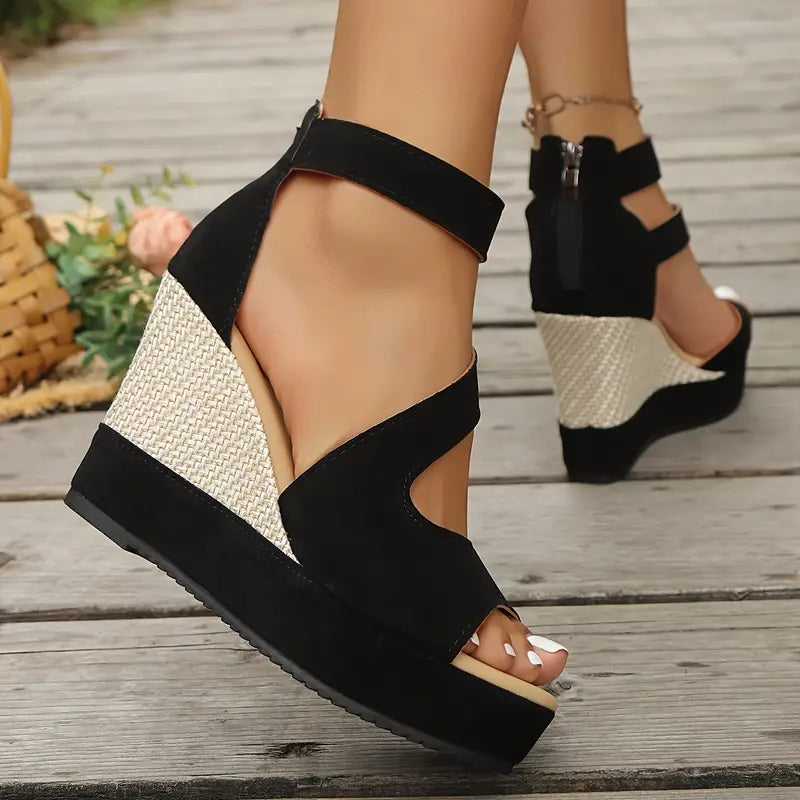 Regan | Women's Platform Wedge Sandals