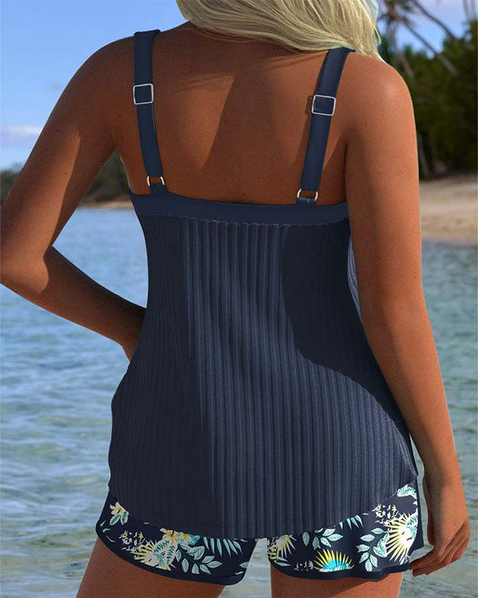 Kate | Women's Tummy Control Striped Tankini