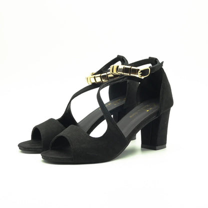 Charity2™ | Women's Block Heel Ankle Strap Peep Toe Dress Sandals