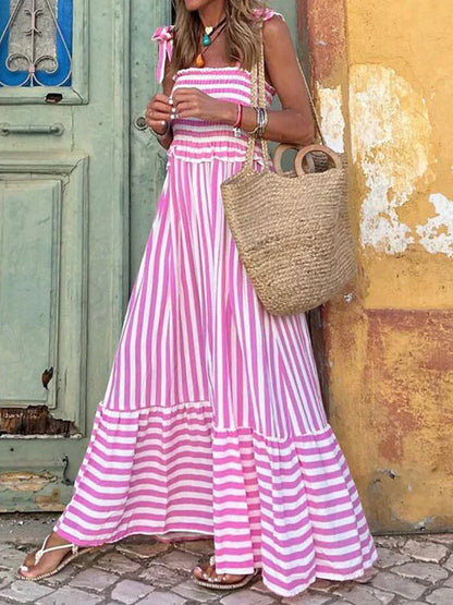 Dilys | Elegant Striped Summer Dress
