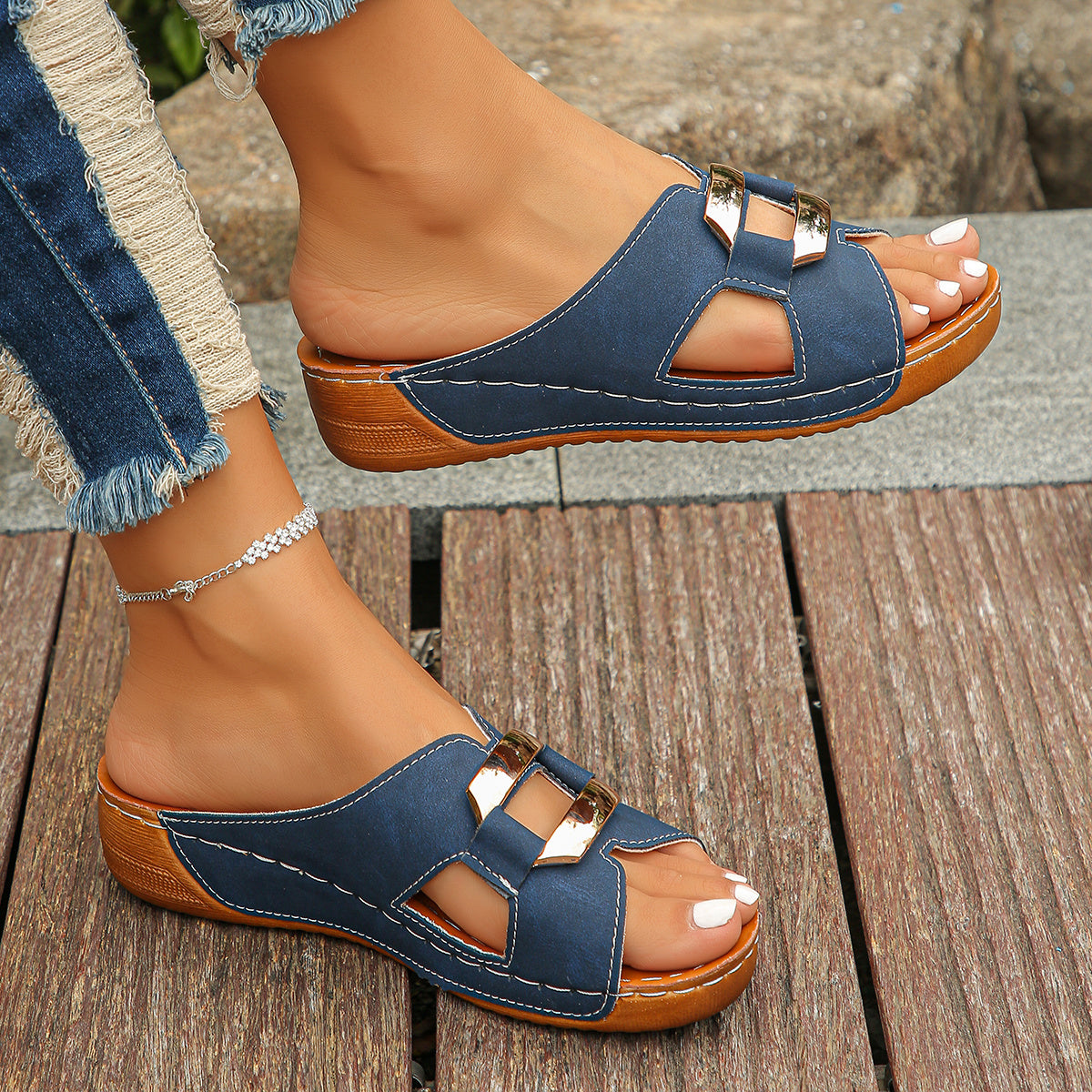 Kirsty | Women's Cushioned Adjustable Buckle Sandals