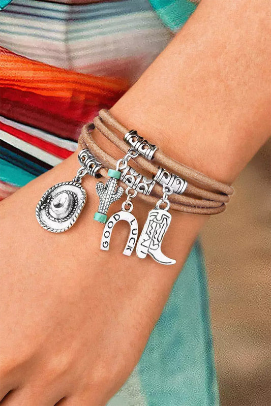 Carys2™ | Good Luck Cactus Multi-Layered Bracelet