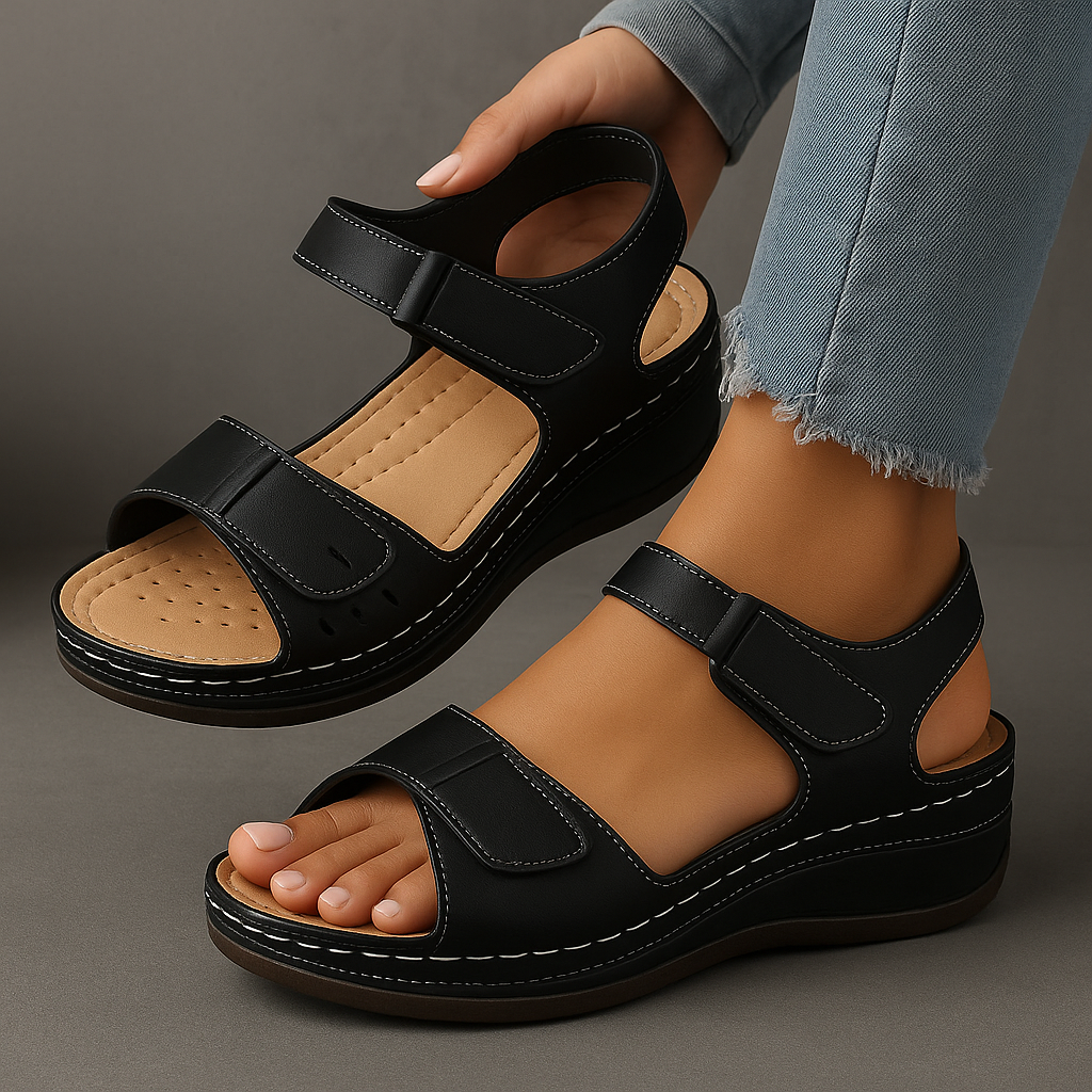Ghislaine | Orthopedic Sandals with Wedge Heel