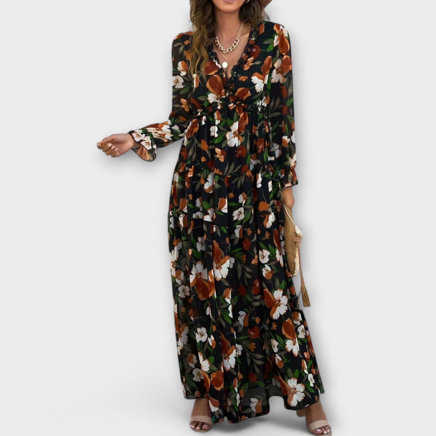 Paige | Floral V-Neck Maxi Dress
