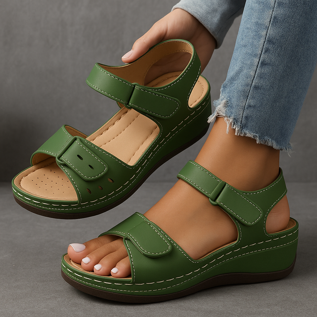 Ghislaine | Orthopedic Sandals with Wedge Heel