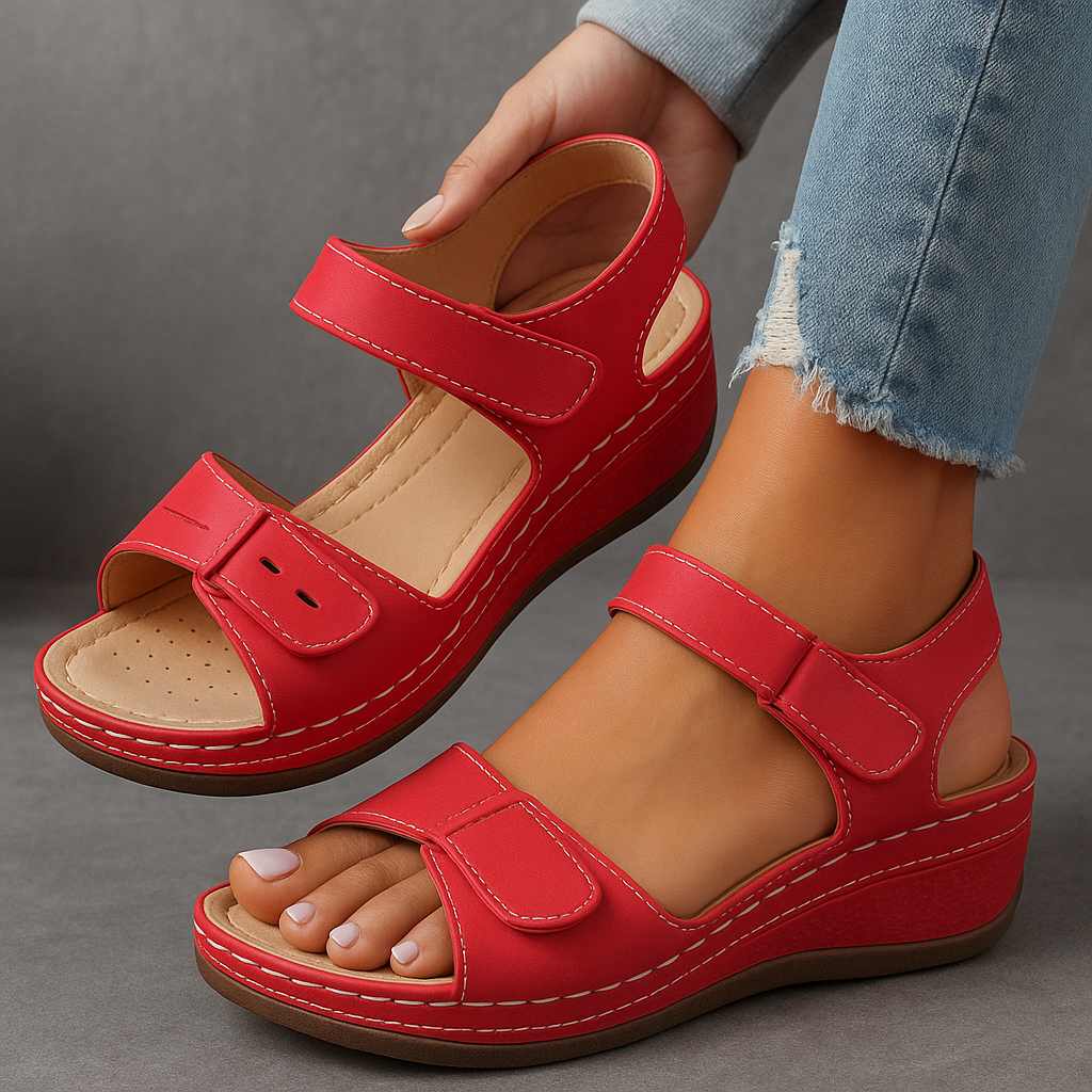 Ghislaine | Orthopedic Sandals with Wedge Heel
