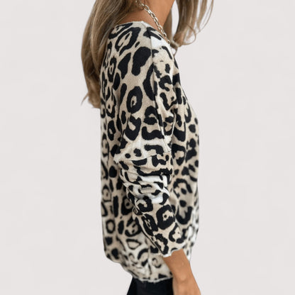 Rachel | Lightweight Leopard Print Top