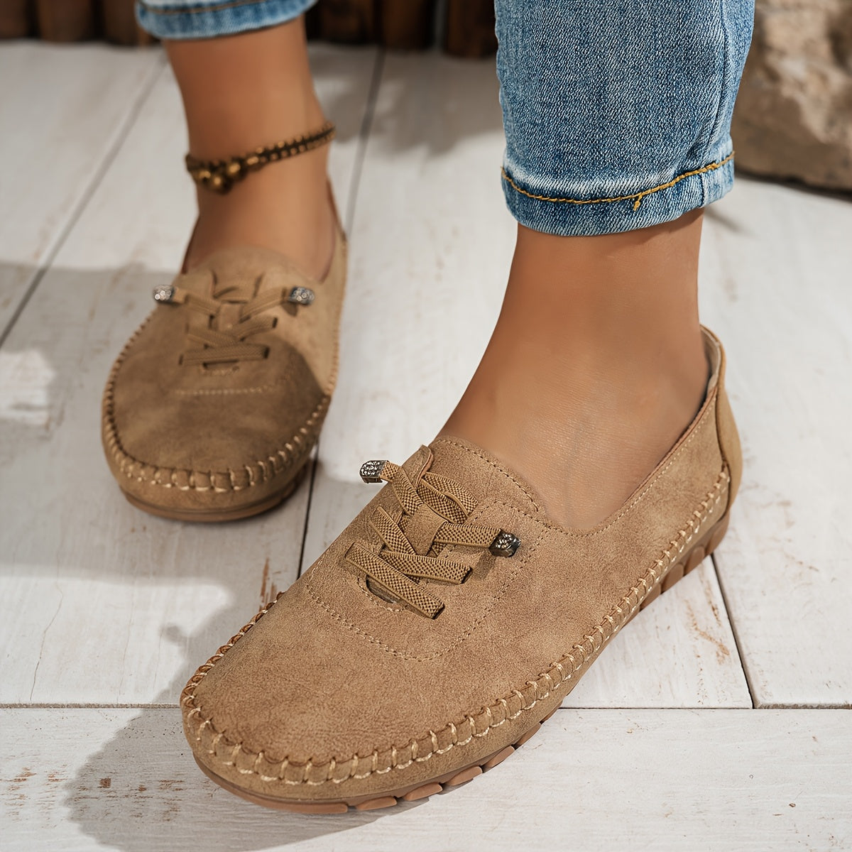 Federica | Women's Lace-Up Comfort Loafers