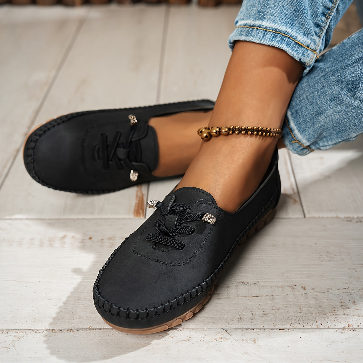 Federica | Women's Lace-Up Comfort Loafers