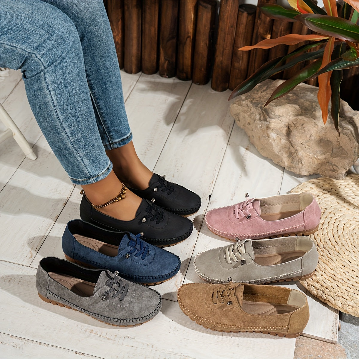 Federica | Women's Lace-Up Comfort Loafers