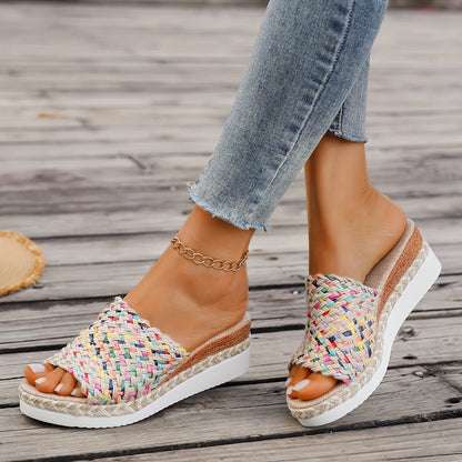 Ceinwen | Women's Woven Wedge Sandals