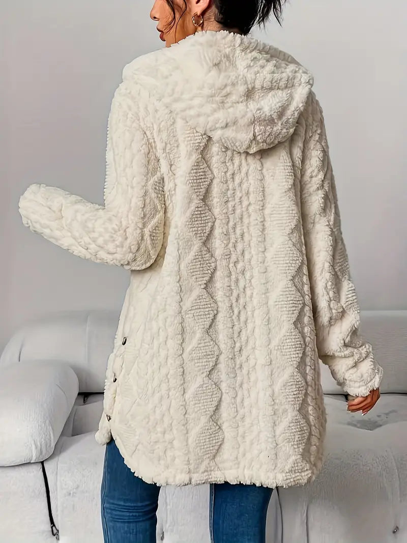 Eden™ | Plush Hooded Cardigan