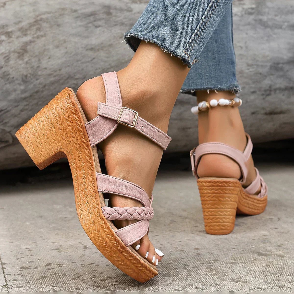 Issy | Women's Braided Platform Sandal
