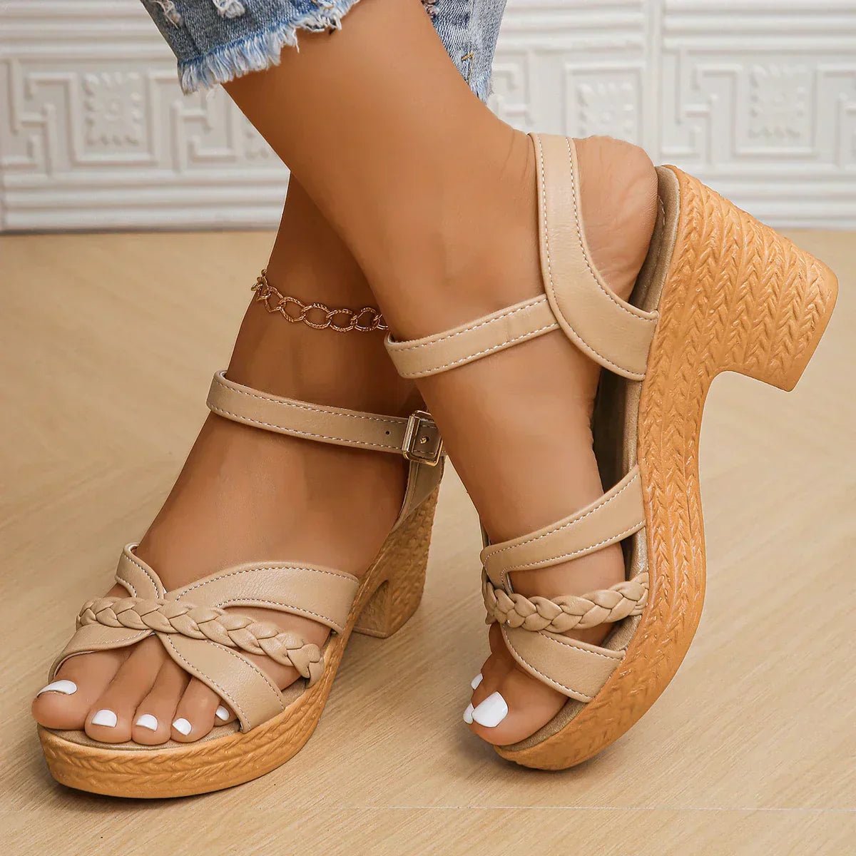 Issy | Women's Braided Platform Sandal