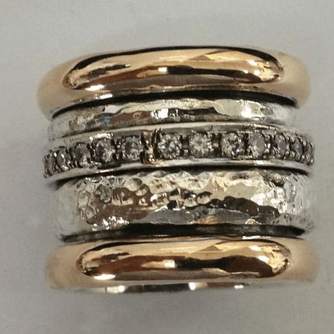 Issy2™ | Vintage Layered Thick Gold Ring