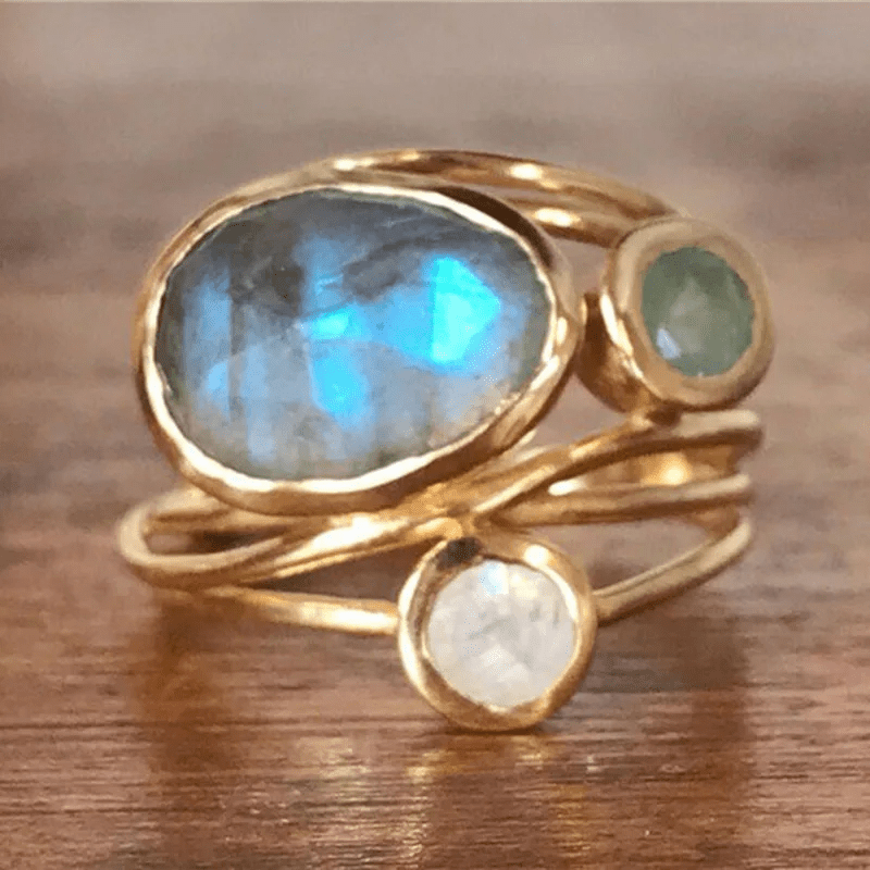 Hermione | Crystal Gold Ring