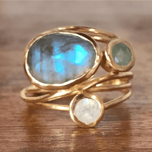 Hermione2™ | Crystal Gold Ring