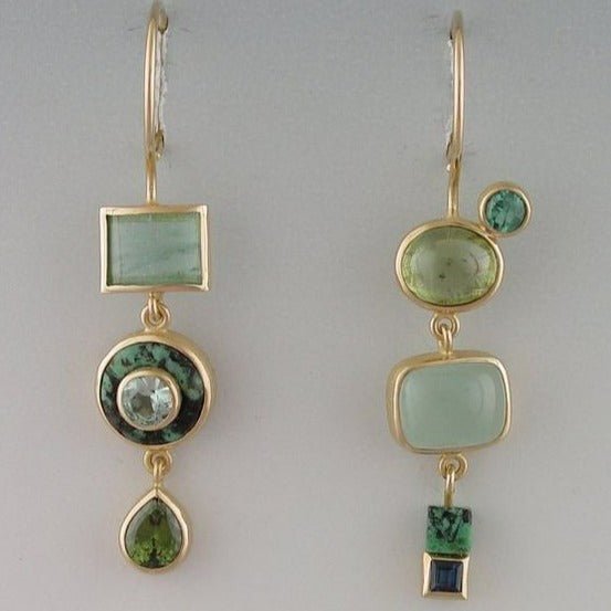 Nicolina | Vintage Green Earrings