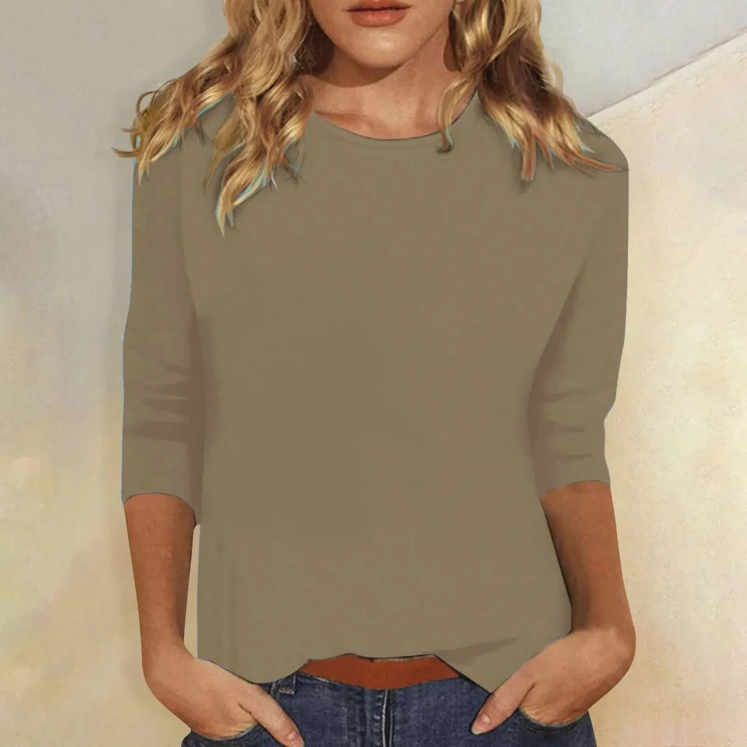 Hope | Women's Crew Neck 3/4 Sleeve Everyday Top