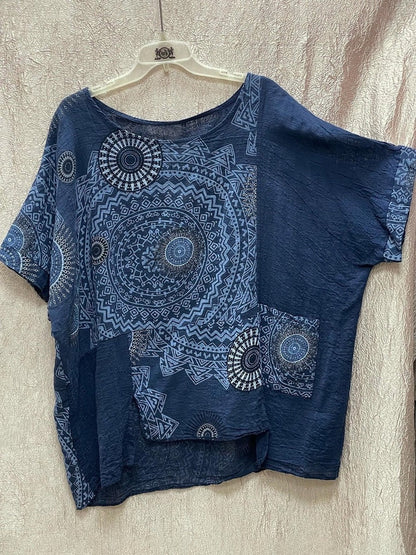 Zahara | Women's Wide Leg Pants Co-Ord Set Mandala Print