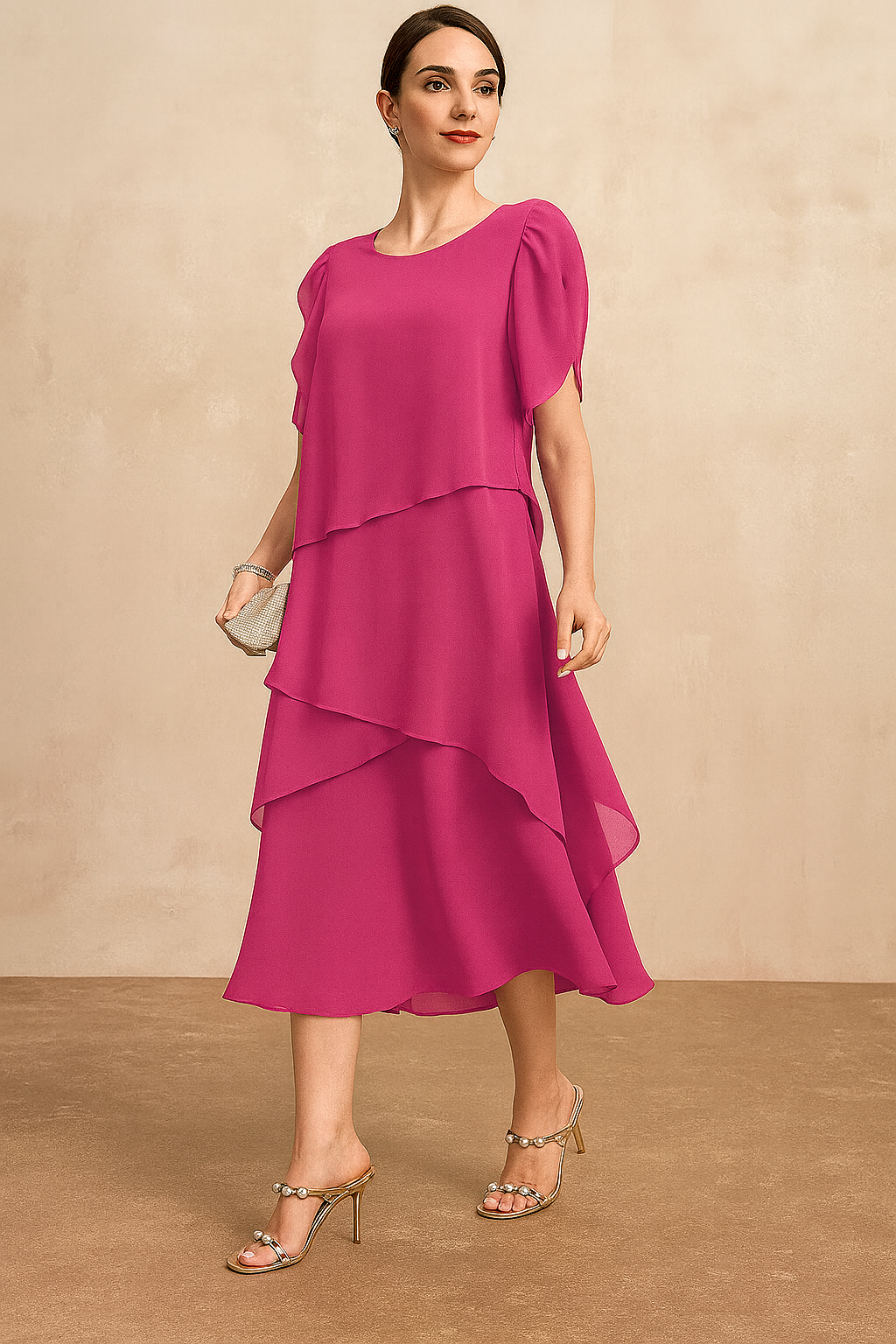 Rosaline | Classic Chiffon Dress