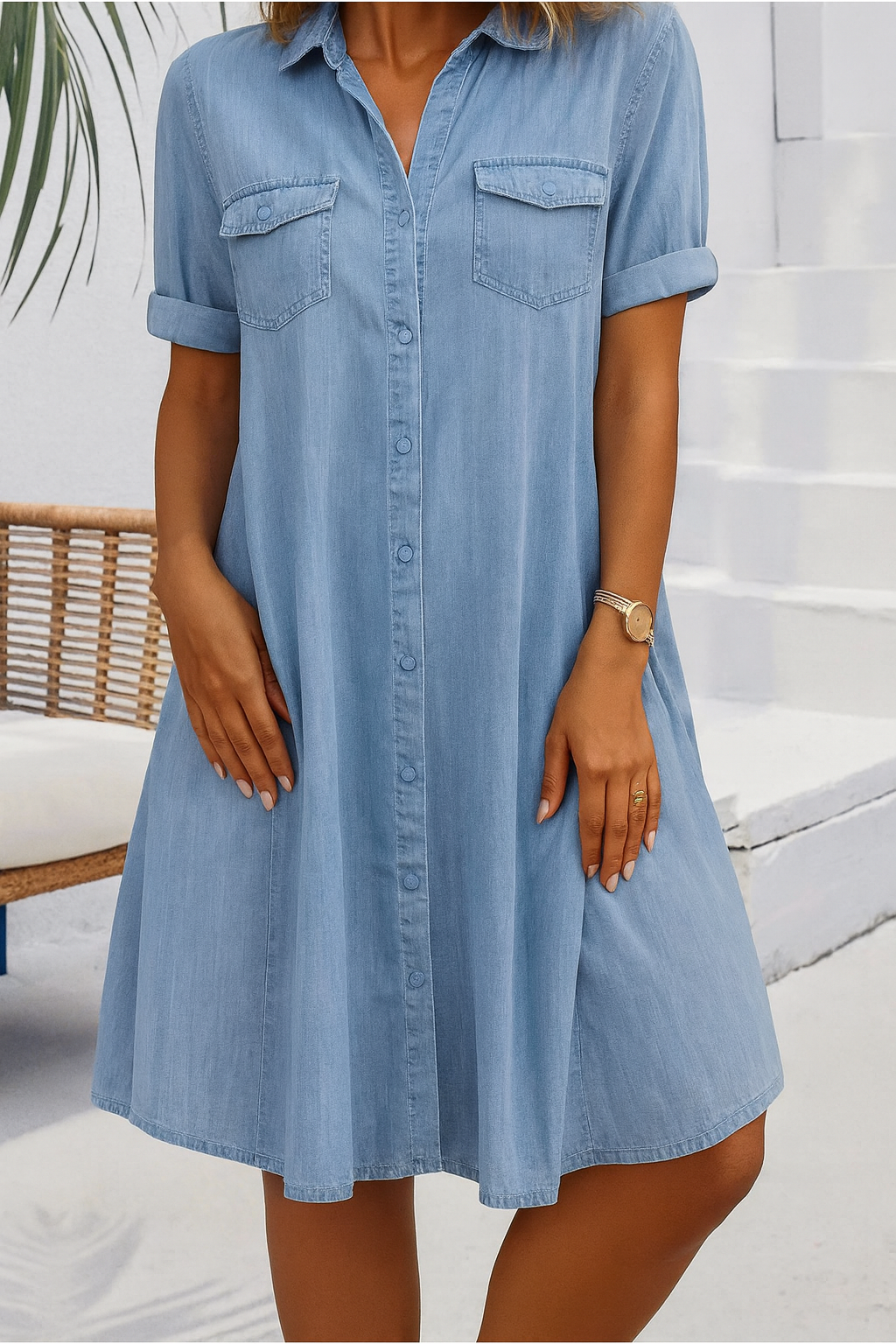 Nova | Lightweight Denim-look Dress
