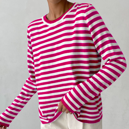 Sue | Elegant Striped Summer T-Shirt