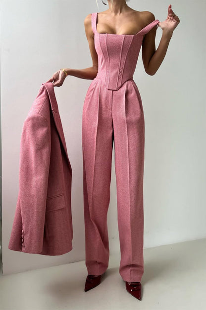 Imogen | Women's Three Piece Herringbone Suit