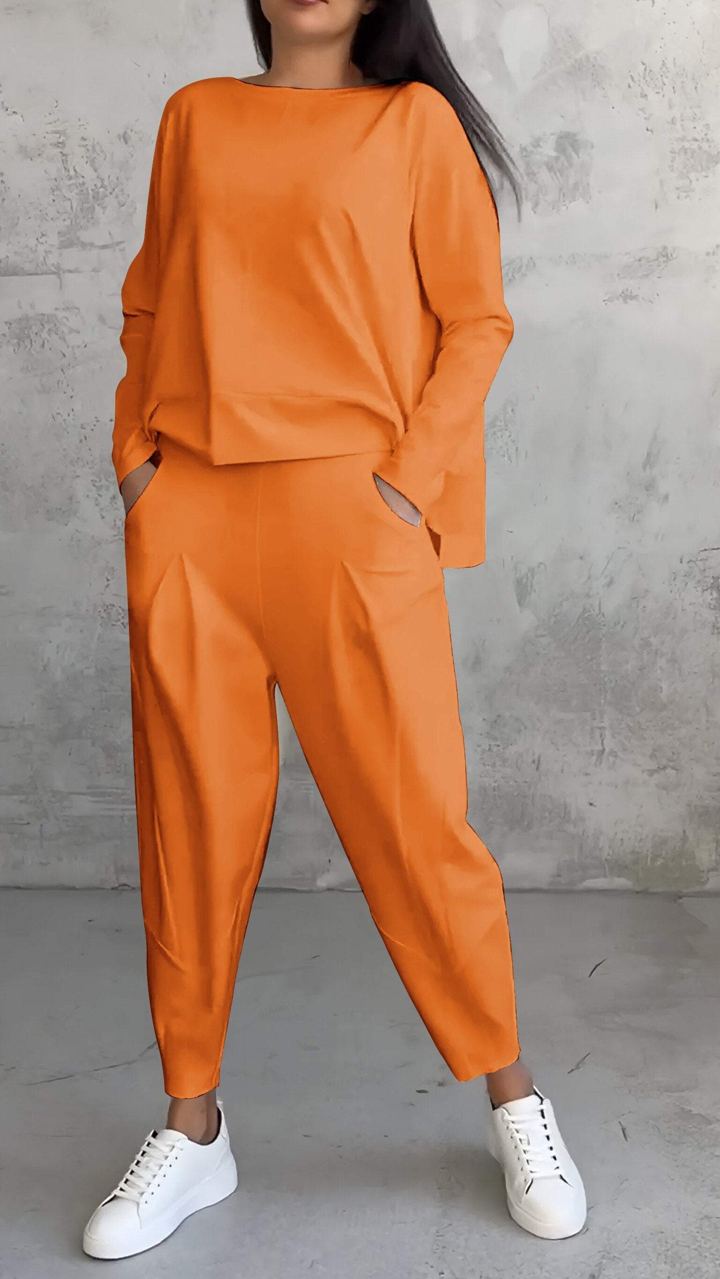 Nora | Women's Lounge Pants & Long Sleeve Top 2 Piece Set