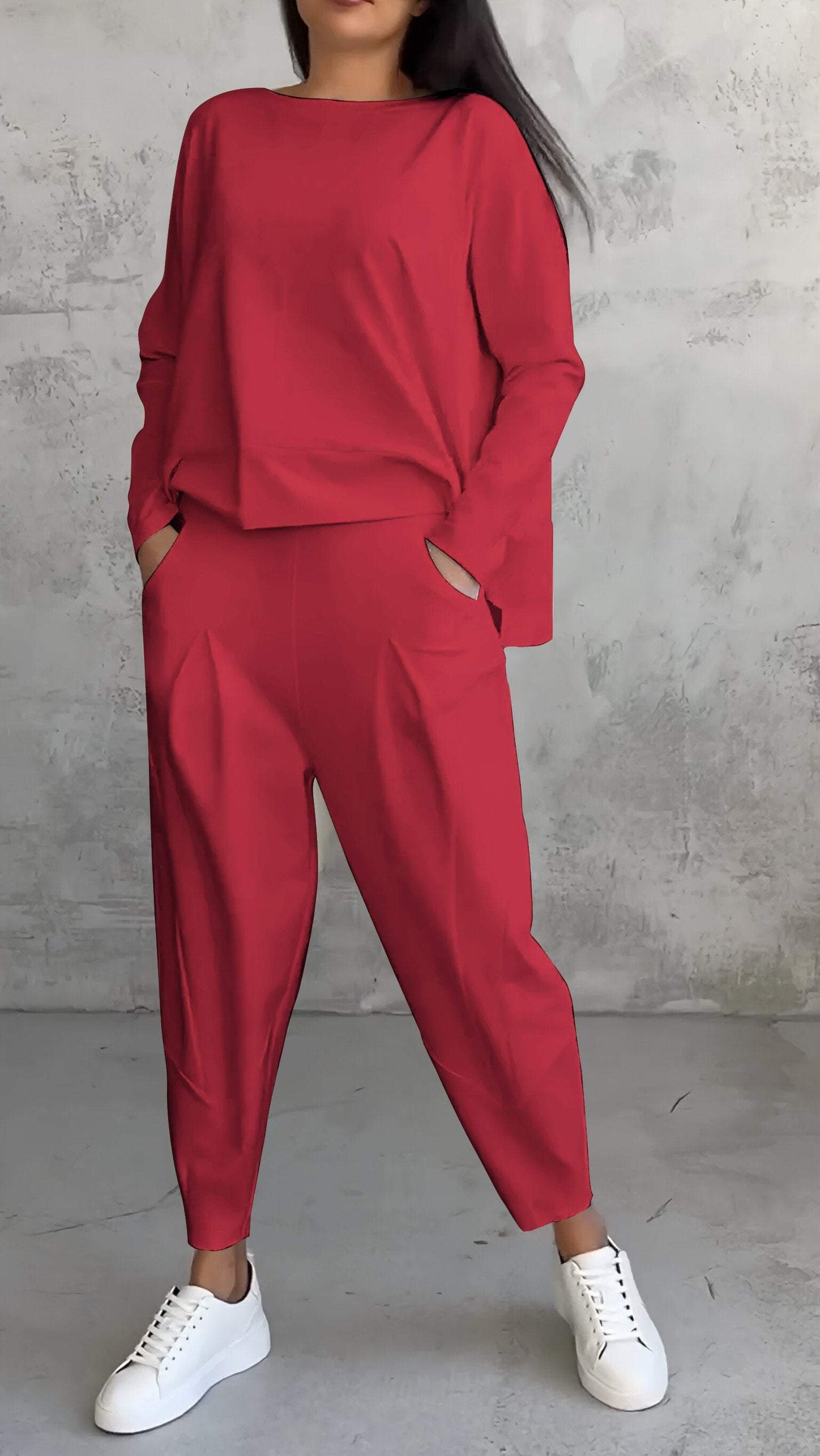 Nora | Women's Lounge Pants & Long Sleeve Top 2 Piece Set