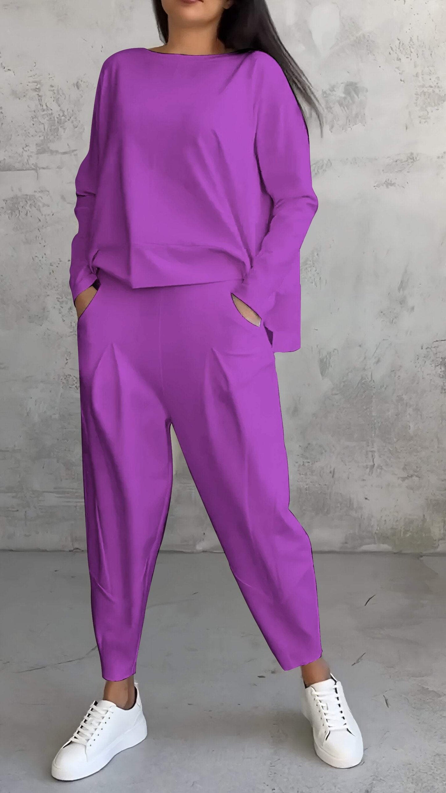 Nora | Women's Lounge Pants & Long Sleeve Top 2 Piece Set