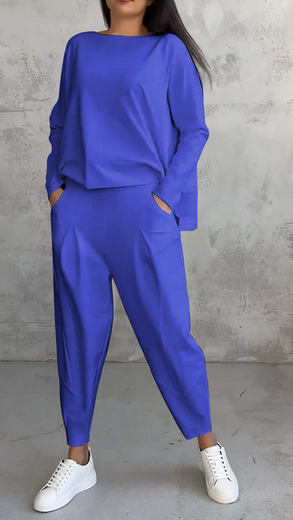Nora | Women's Lounge Pants & Long Sleeve Top 2 Piece Set