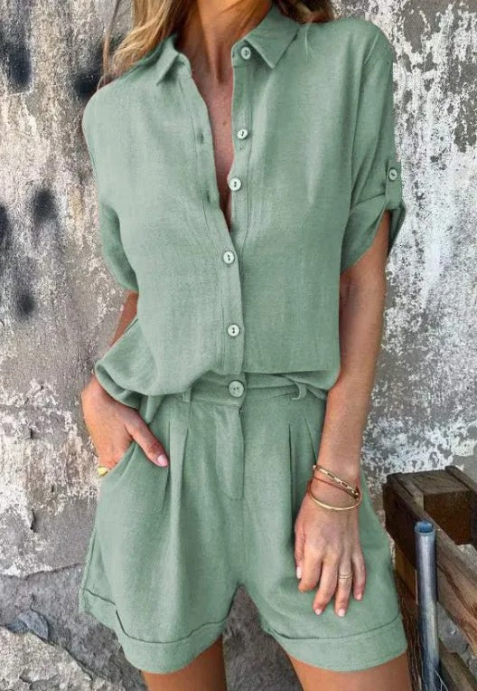 Jamie | Top & Shorts Lightweight Two-Piece Set