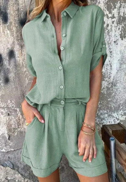 Jamie | Top & Shorts Lightweight Two-Piece Set