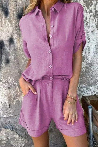 Jamie | Top & Shorts Lightweight Two-Piece Set