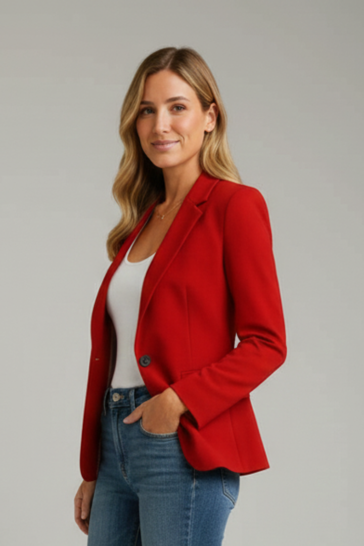 Chelsea | Women's Notched Lapel Long Sleeve Blazer